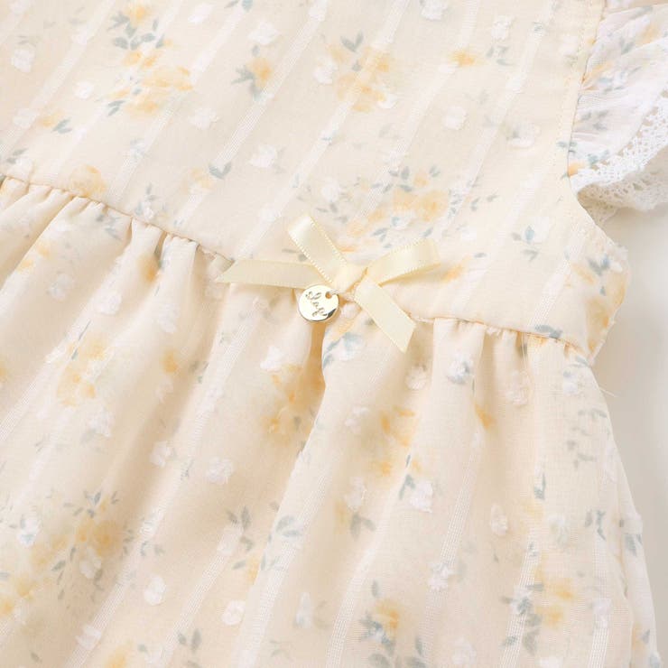 花柄シフォンレースワンピース+フリルブルマセットアップベビー(70~80cm) | SLAP SLIP | 詳細画像22 