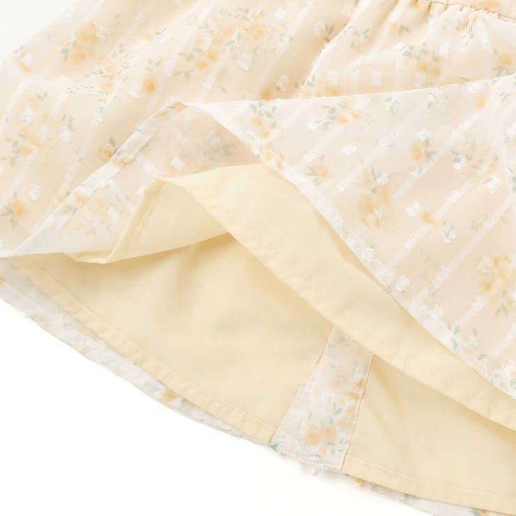 花柄シフォンレースワンピース+フリルブルマセットアップベビー(70~80cm) | SLAP SLIP | 詳細画像23 