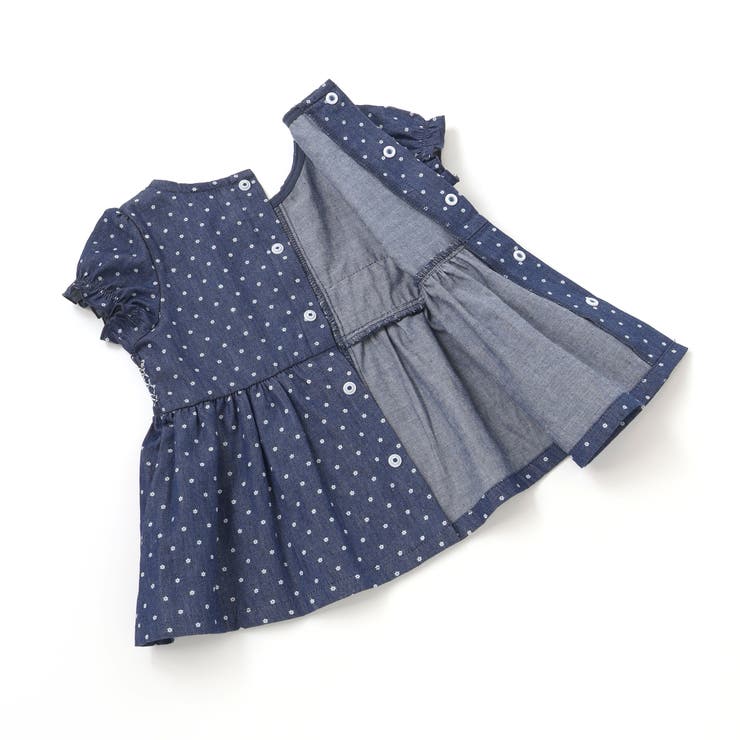 花ドットデニムラメドット柄ストライプスモッキング刺しゅうワンピース+ブルマセット… | SLAP SLIP | 詳細画像11 