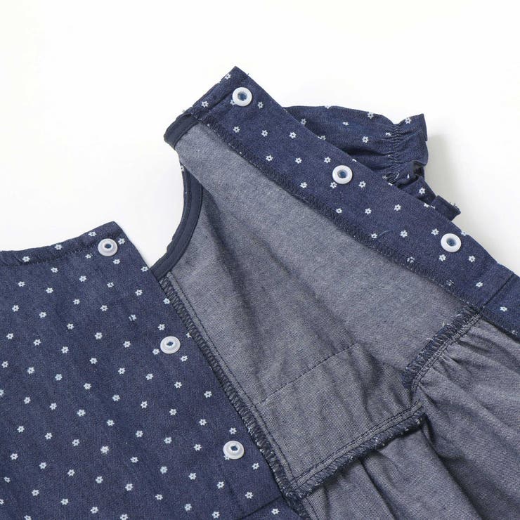 花ドットデニムラメドット柄ストライプスモッキング刺しゅうワンピース+ブルマセット… | SLAP SLIP | 詳細画像12 