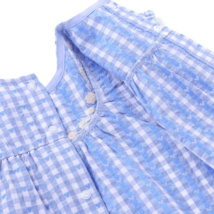 【お揃い】ハートギンガムチェックスカラップフリルワンピース+ブルマセットアップベ… | SLAP SLIP | 詳細画像11 