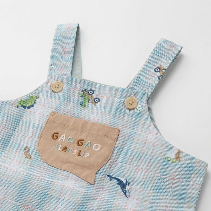 オシャベリモチーフ刺しゅうサロペット＋ボディミニセットベビー(70~80cm) | SLAP SLIP | 詳細画像14 