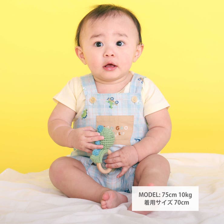 オシャベリモチーフ刺しゅうサロペット＋ボディミニセットベビー(70~80cm) | SLAP SLIP | 詳細画像2 