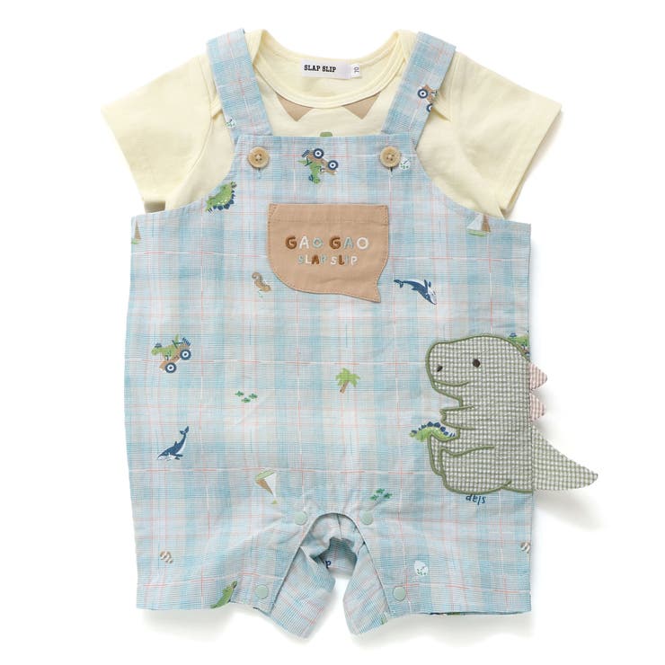 オシャベリモチーフ刺しゅうサロペット＋ボディミニセットベビー(70~80cm) | SLAP SLIP | 詳細画像6 