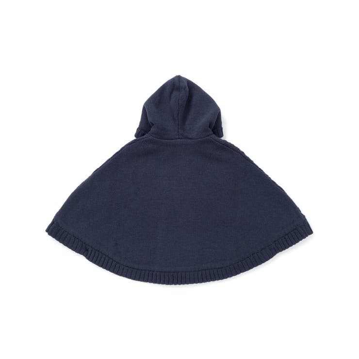 【お揃い】クマ耳フード付き裏ボアケーブルマントベビー(50~90cm) | SLAP SLIP | 詳細画像8