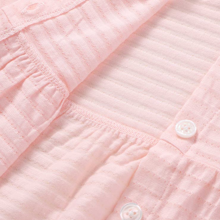 袖レース胸刺しゅう切り替え針抜きボーダーカーディガンベビー(70~80cm) | SLAP SLIP | 詳細画像10 