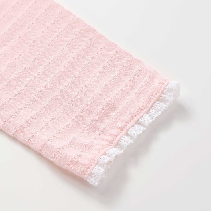 袖レース胸刺しゅう切り替え針抜きボーダーカーディガンベビー(70~80cm) | SLAP SLIP | 詳細画像8 