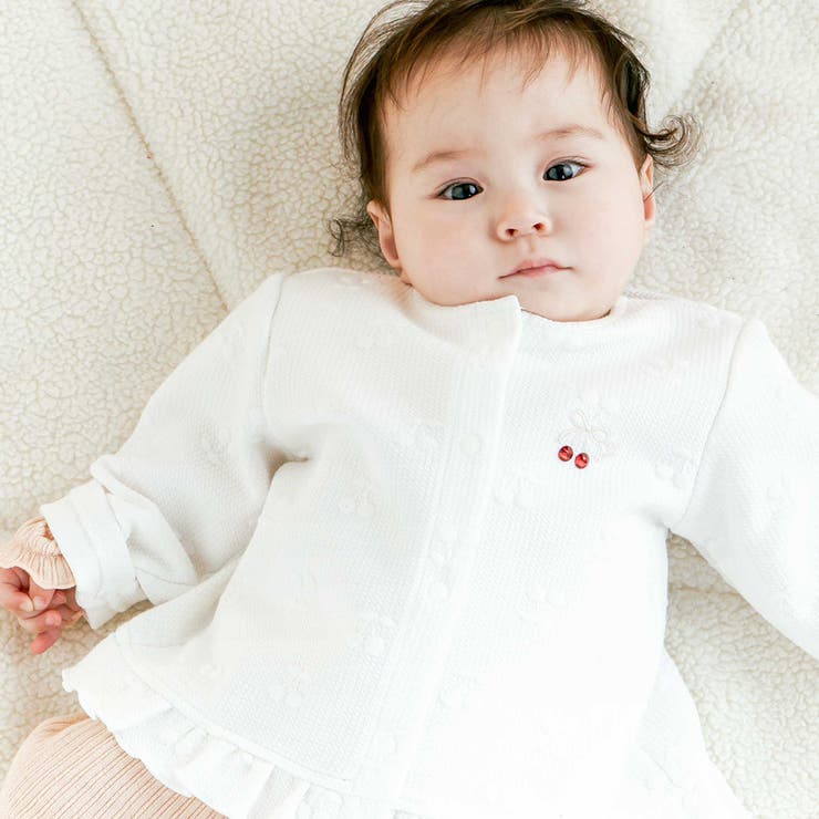 【お揃い】チェリー柄裾フリルジャケットベビー(70~80cm) | SLAP SLIP | 詳細画像3
