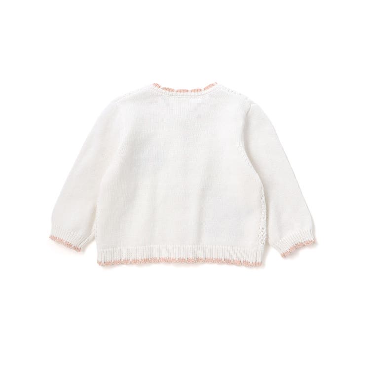 レース編みモチーフ刺しゅうニットカーディガンベビー(70~80cm) | SLAP SLIP | 詳細画像5 