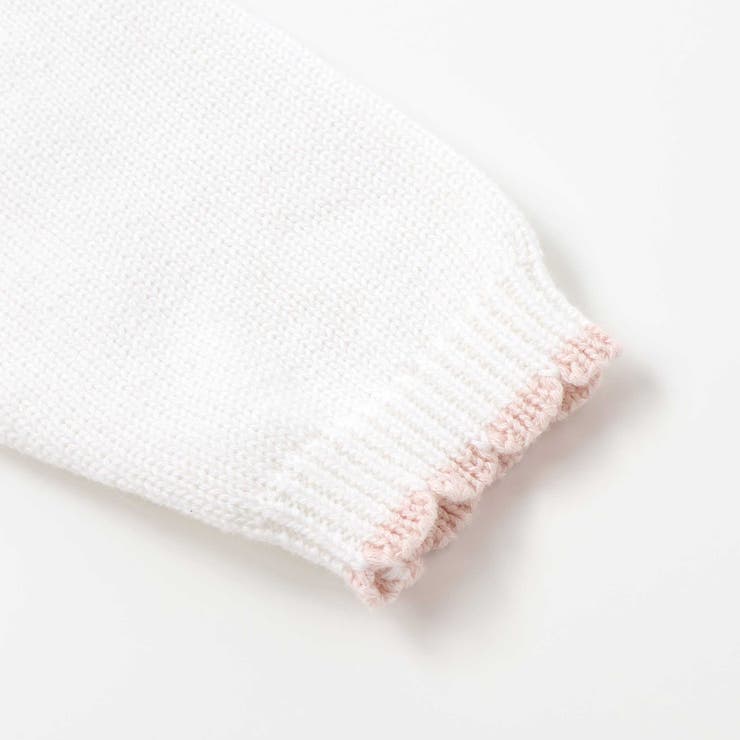 レース編みモチーフ刺しゅうニットカーディガンベビー(70~80cm) | SLAP SLIP | 詳細画像8 