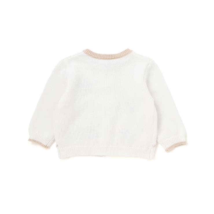 恐竜アニマルのりもの刺しゅう配色ニットカーディガンベビー(70~80cm) | SLAP SLIP | 詳細画像5 