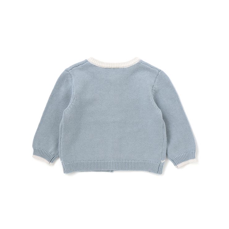 恐竜アニマルのりもの刺しゅう配色ニットカーディガンベビー(70~80cm) | SLAP SLIP | 詳細画像9 