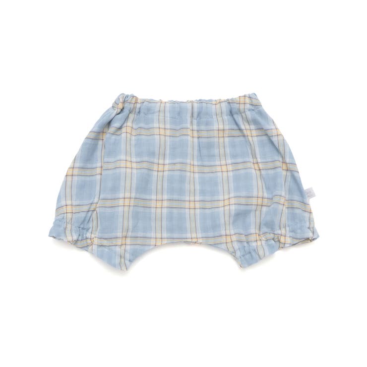 ブルー系(クマ) | クマ恐竜チェックブルマベビー | SLAP SLIP