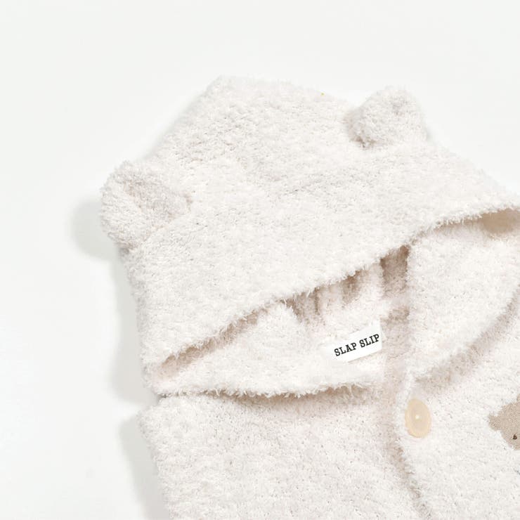 クマ耳付フードブークレニットベストベビー(70~80cm) | SLAP SLIP | 詳細画像10 