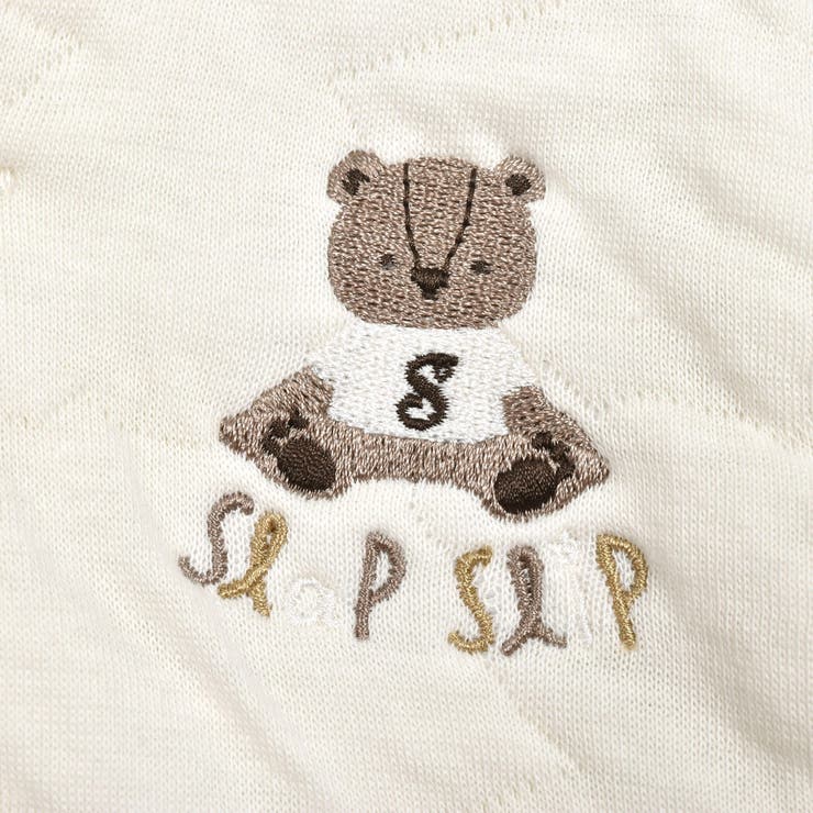 【お揃い】クマさんシルエットキルト胸元刺しゅうベストベビー(70~80cm) | SLAP SLIP | 詳細画像5 