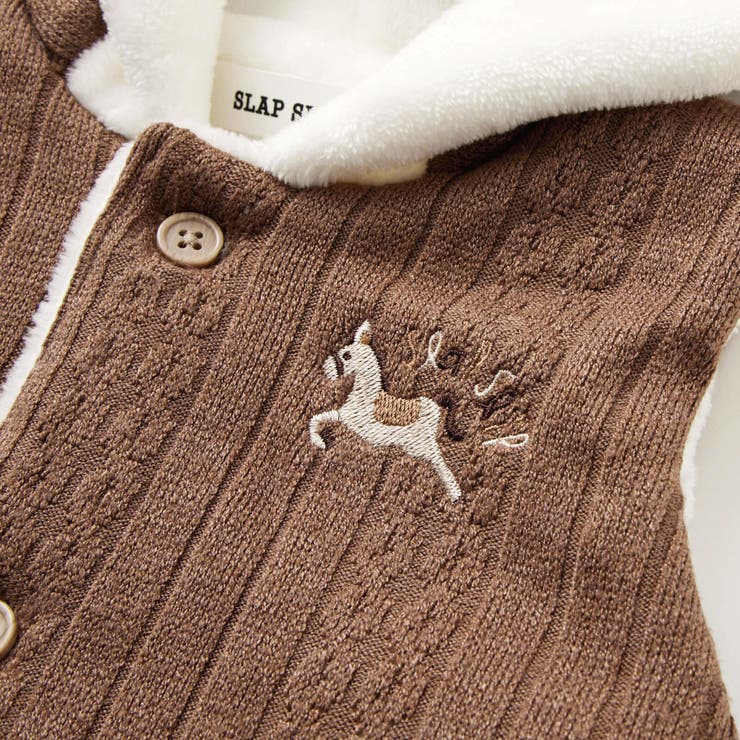 【お揃い】ケーブル編みボアベストベビー(70~80cm) | SLAP SLIP | 詳細画像15