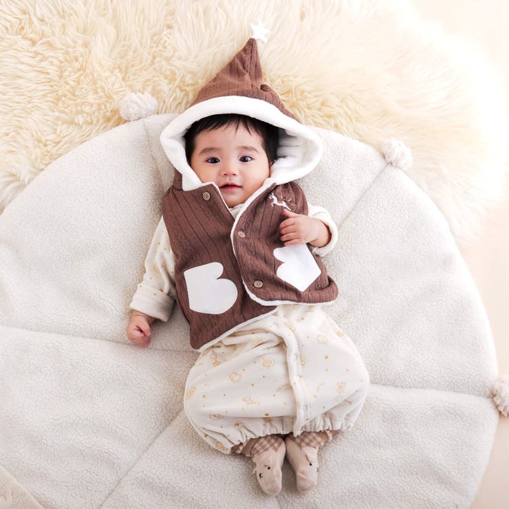 【お揃い】ケーブル編みボアベストベビー(70~80cm) | SLAP SLIP | 詳細画像3