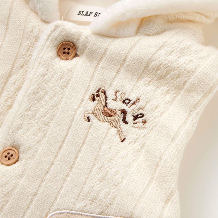 【お揃い】ケーブル編みボアベストベビー(70~80cm) | SLAP SLIP | 詳細画像9
