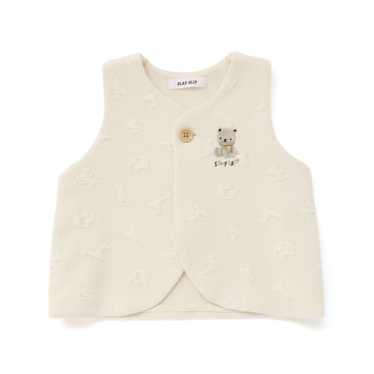 【お揃い】ぽこぽこチェリーアニマル柄ベストベビー(70~80cm) | SLAP SLIP | 詳細画像4