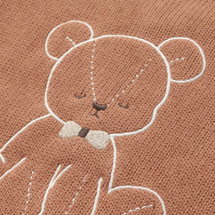 クマさん刺しゅうニットベストベビー(70~80cm) | SLAP SLIP | 詳細画像14 