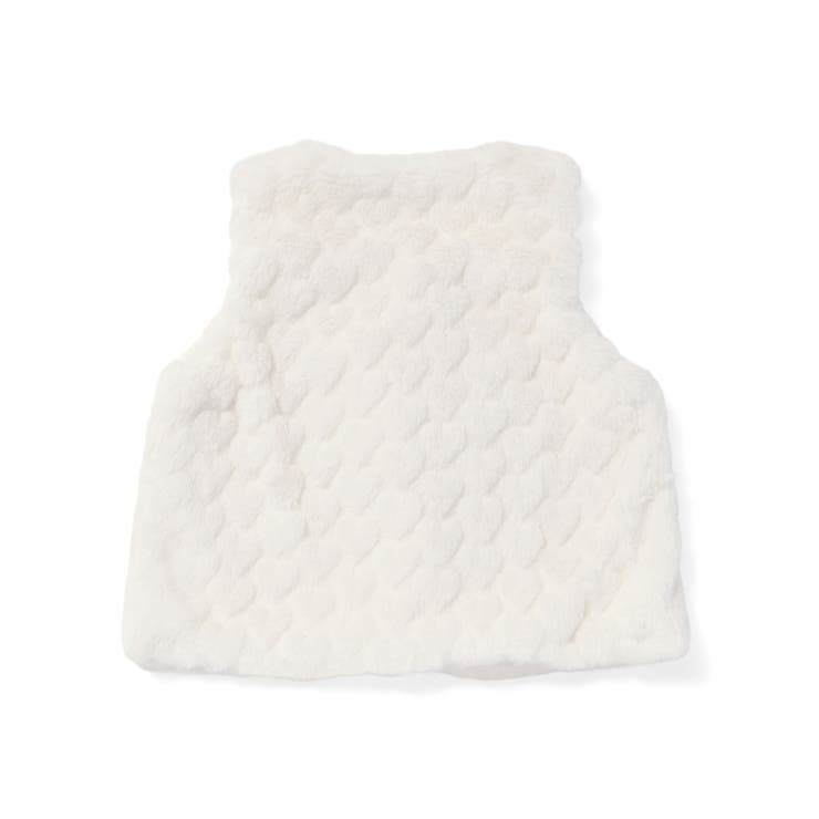 【お揃い】リボンいっぱいハート柄ファーベストベビー(70~80cm) | SLAP SLIP | 詳細画像5