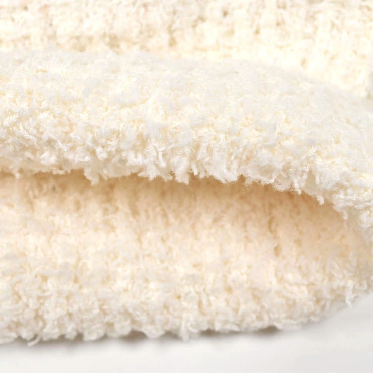 ボンボン付きクマイチゴ柄ブークレニット帽ベビー(44~48cm) | SLAP SLIP | 詳細画像8 