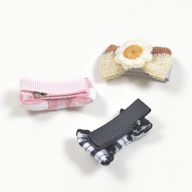 リボンフラワーキラキラ星ヘアクリップ3点セットベビー | SLAP SLIP | 詳細画像5 