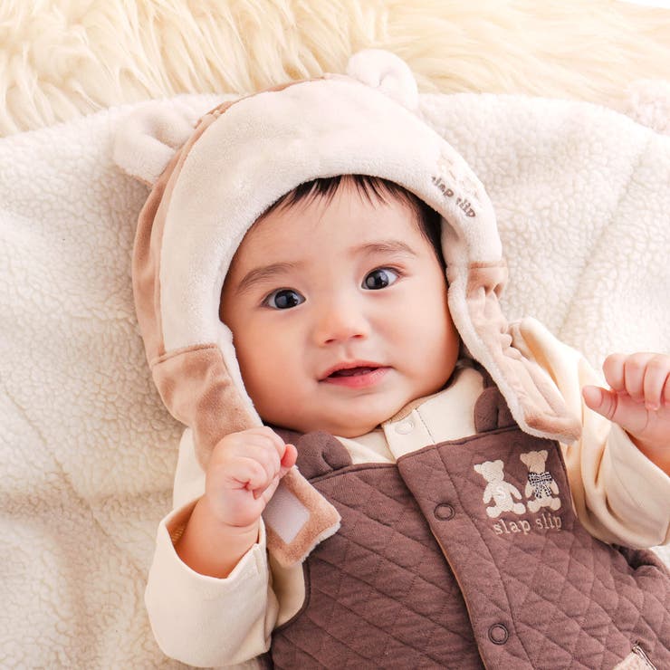 ヘアゴム ベビーヘアクリップ ナチュラルくま＆うさぎ1〜2 くま