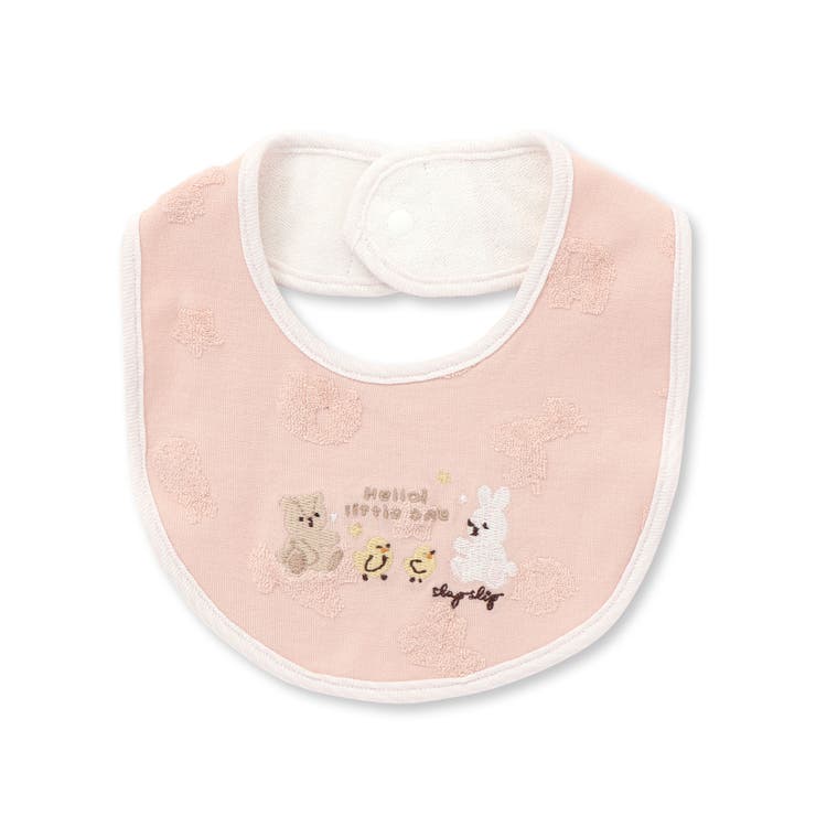 【お揃い】クマウサギひよこアニマル柄パイピングスタイベビー | SLAP SLIP | 詳細画像1 