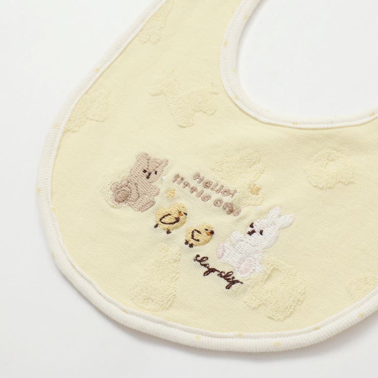 【お揃い】クマウサギひよこアニマル柄パイピングスタイベビー | SLAP SLIP | 詳細画像10 