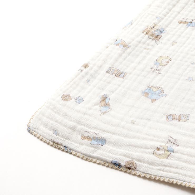 【お揃い】恐竜イチゴおもちゃマルチ総柄ガーゼおくるみ | SLAP SLIP | 詳細画像6 