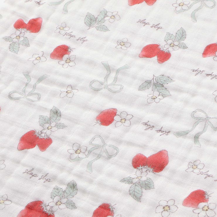 【お揃い】恐竜イチゴおもちゃマルチ総柄ガーゼおくるみ | SLAP SLIP | 詳細画像9 