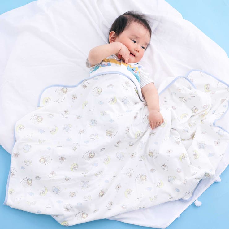 【お揃い/接触冷感】アニマルフルーツプリント柄ひんやり2wayおくるみベビー | SLAP SLIP | 詳細画像2 