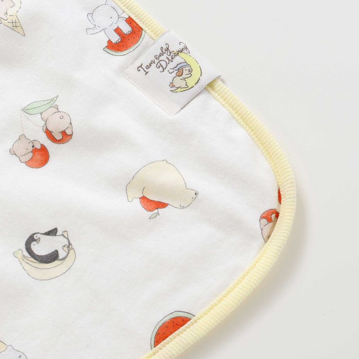 【お揃い/接触冷感】アニマルフルーツプリント柄ひんやり2wayおくるみベビー | SLAP SLIP | 詳細画像8 