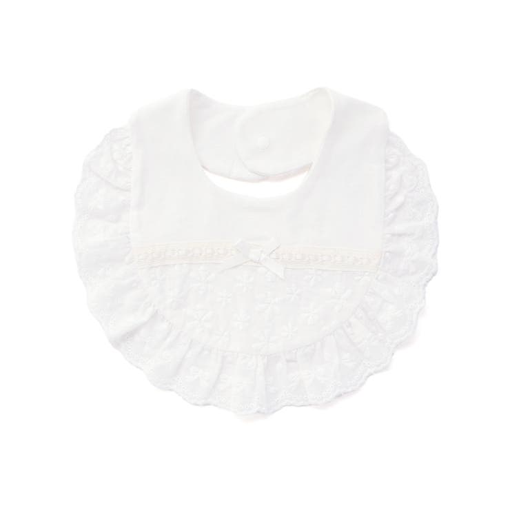 ホワイト | 縁レースはしごレースリボンスタイベビー | SLAP SLIP