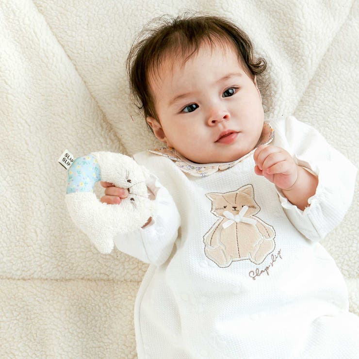 【お揃い】アニマルクマウサギペンギンライオンネコモチーフドーナツ型ラトルベビー | SLAP SLIP | 詳細画像2 