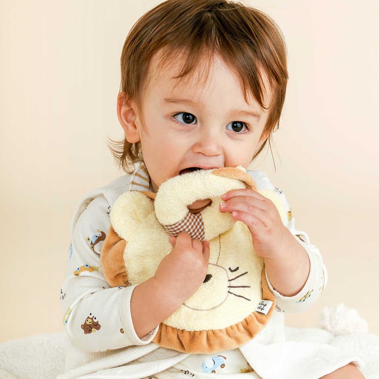 【お揃い】アニマルクマウサギペンギンライオンネコモチーフドーナツ型ラトルベビー | SLAP SLIP | 詳細画像3 