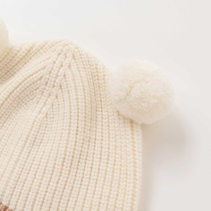 クマウサギ立体モチーフ付きニット帽ベビー(44~48cm) | SLAP SLIP | 詳細画像4 