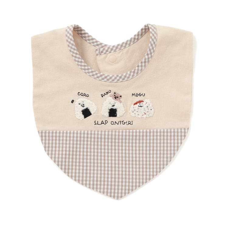 お揃い】コロコロおにぎりサガラ刺しゅうアフガン風スタイベビー[品番