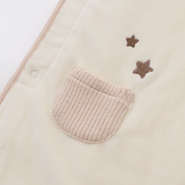 【お揃い】アニマルクマ恐竜おもちゃ裏ボア切り替えスリーパーベビー | SLAP SLIP | 詳細画像12 