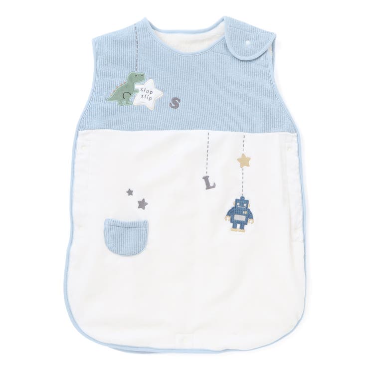 【お揃い】アニマルクマ恐竜おもちゃ裏ボア切り替えスリーパーベビー | SLAP SLIP | 詳細画像3 