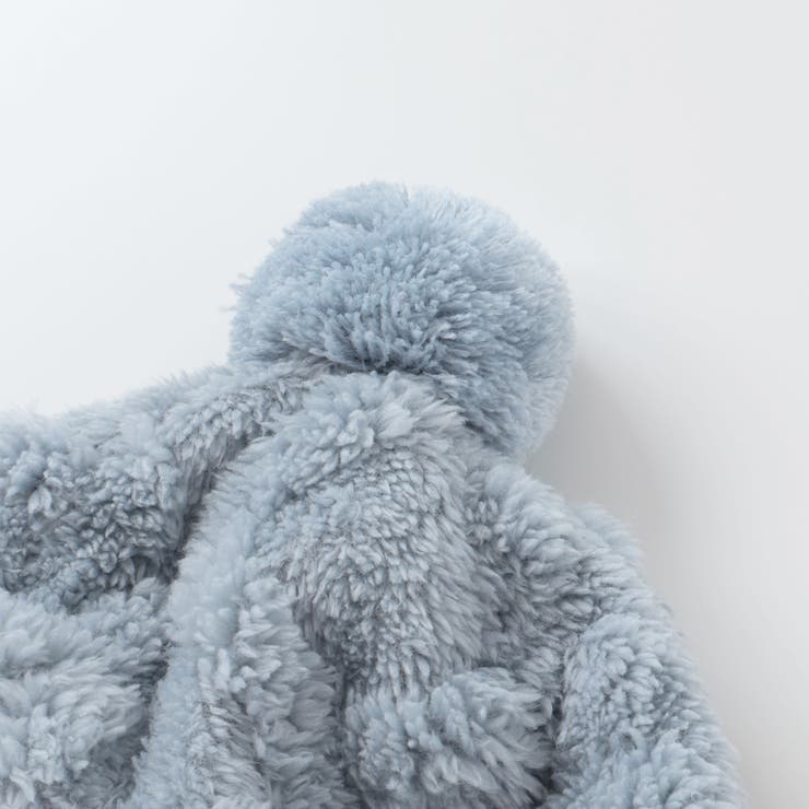 花星フワフワモチーフ耳当て付きボンボンニット帽ベビー | SLAP SLIP | 詳細画像11 
