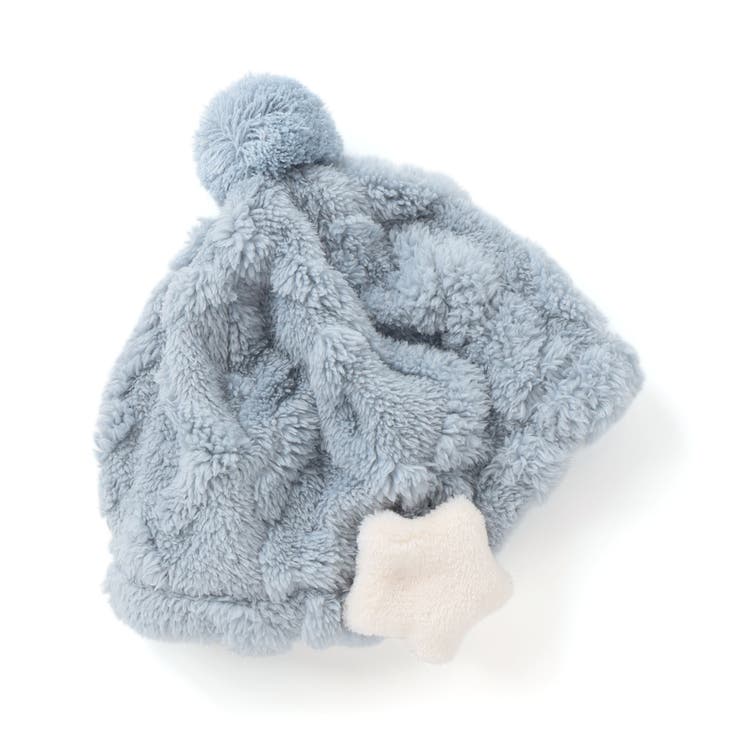 花星フワフワモチーフ耳当て付きボンボンニット帽ベビー | SLAP SLIP | 詳細画像9 