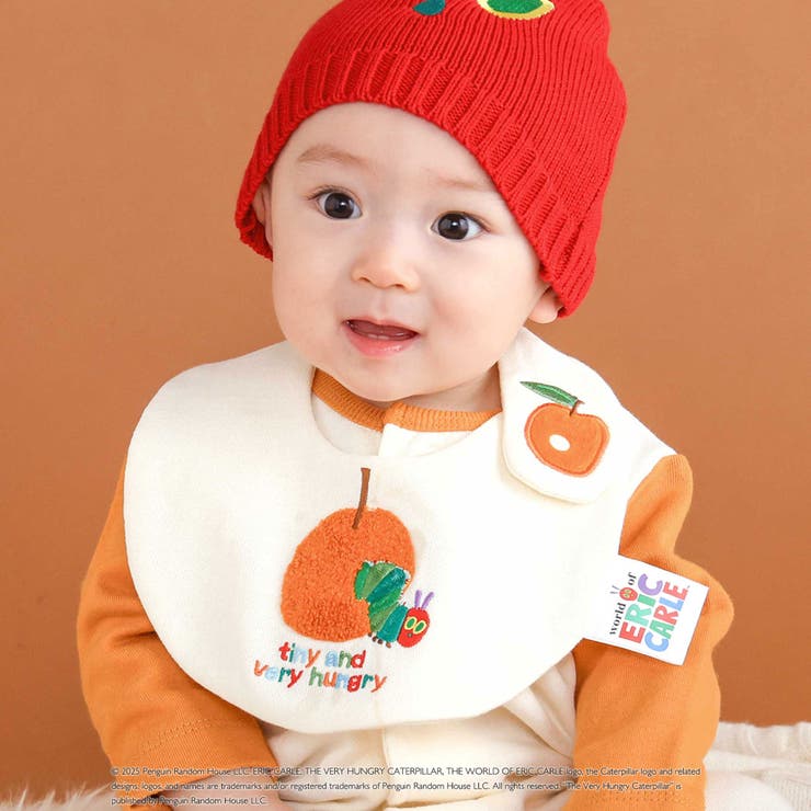 絵本コラボ-はらぺこあおむし-】イラスト刺しゅうスタイ[品番