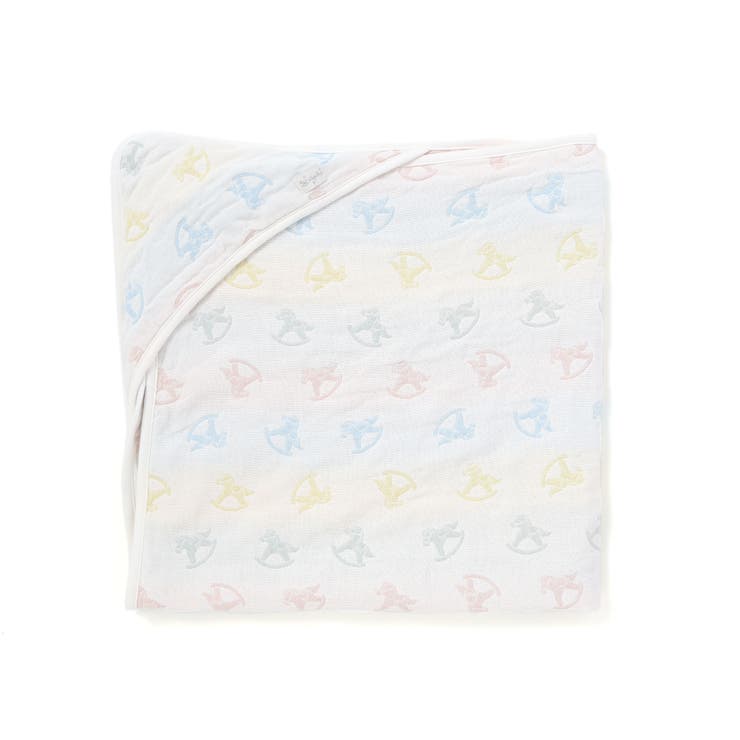 【お揃い】コットンクマ木馬総柄3重ガーゼおくるみベビー | SLAP SLIP | 詳細画像1 