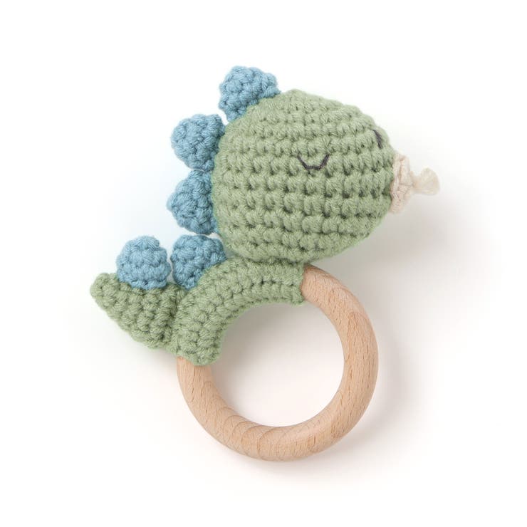 アイスクリームクマウサギアニマル恐竜かぎ編みモチーフ付き歯がためベビー | SLAP SLIP | 詳細画像11 