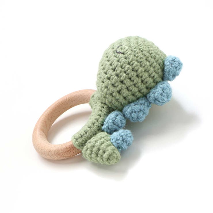 アイスクリームクマウサギアニマル恐竜かぎ編みモチーフ付き歯がためベビー | SLAP SLIP | 詳細画像13 