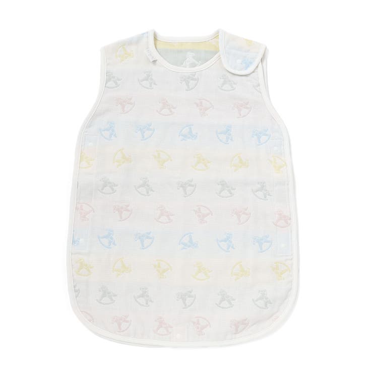 【お揃い】コットンクマ木馬総柄3重ガーゼスリーパーベビー | SLAP SLIP | 詳細画像11 