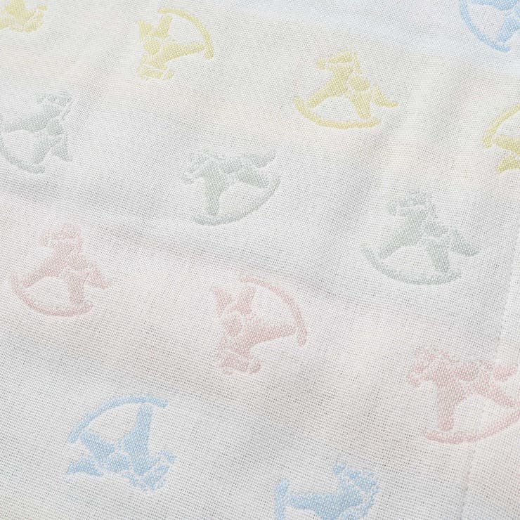 【お揃い】コットンクマ木馬総柄3重ガーゼスリーパーベビー | SLAP SLIP | 詳細画像13 