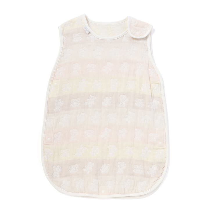 イエロー系(クマ) | 【お揃い】コットンクマ木馬総柄3重ガーゼスリーパーベビー | SLAP SLIP